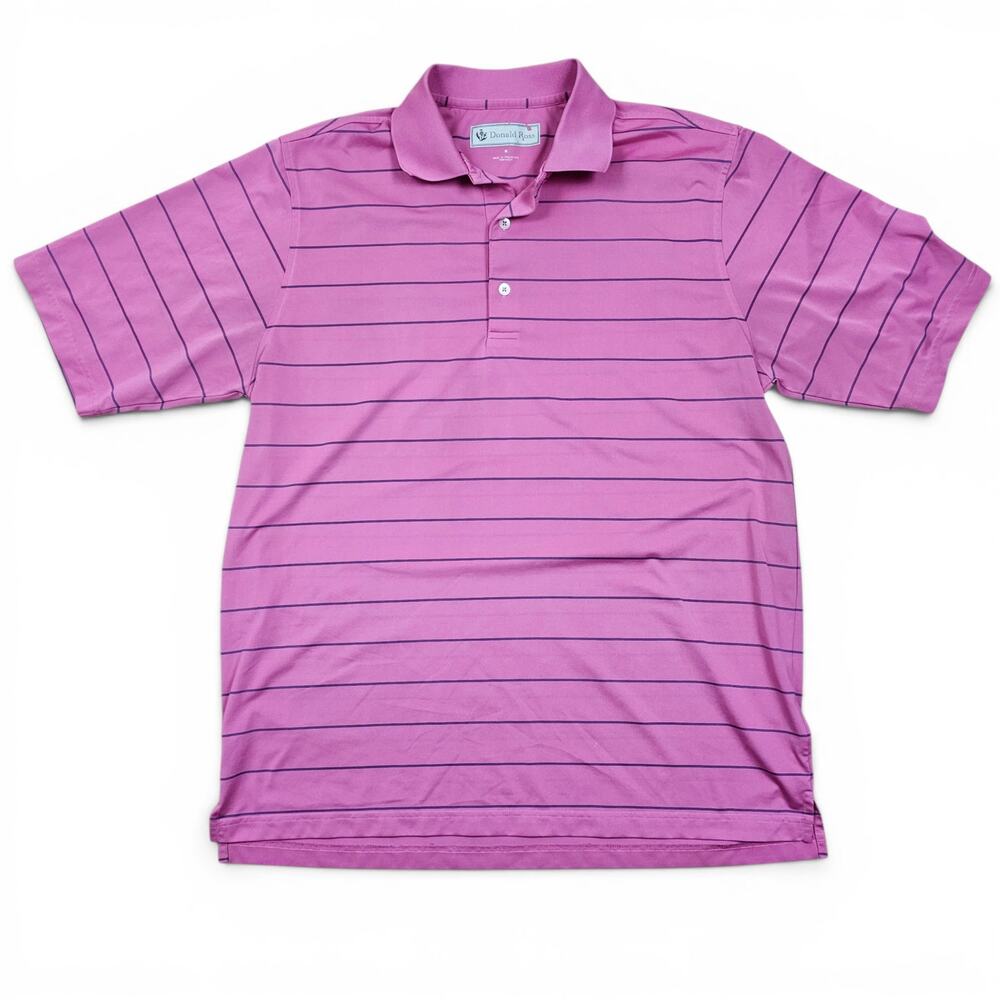DONALD ROSS Performance Golf Polo Shirt Mens M Pink Athleisure Minimalist Casual